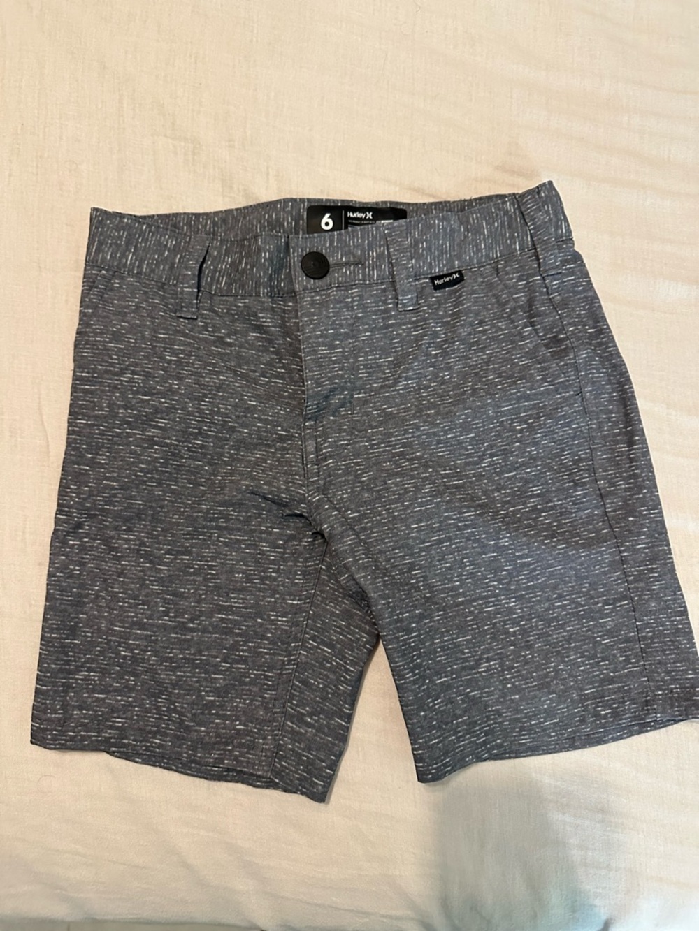 Hurley Kids Gray Heather Stretch Shorts